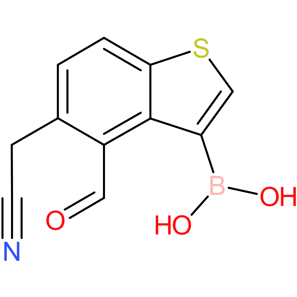 3-borono-4-formylbenzothiophene-5-acetonitrile
