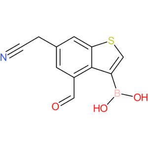 3-borono-4-formylbenzothiophene-6-acetonitrile