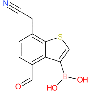 3-borono-4-formylbenzothiophene-7-acetonitrile