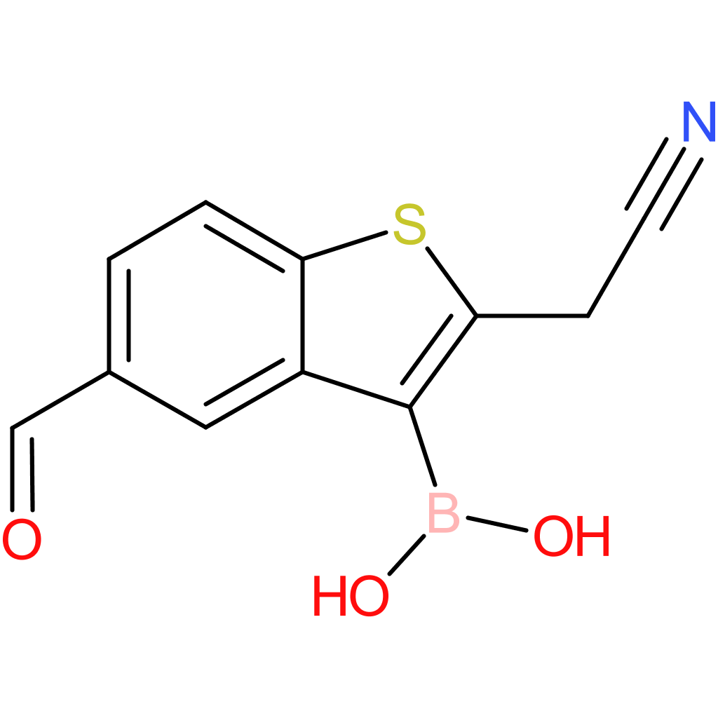 3-borono-5-formylbenzothiophene-2-acetonitrile
