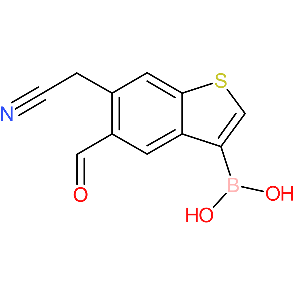 3-borono-5-formylbenzothiophene-6-acetonitrile