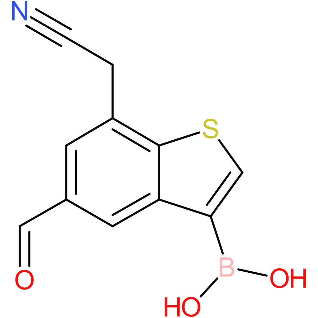 3-borono-5-formylbenzothiophene-7-acetonitrile