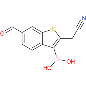 3-borono-6-formylbenzothiophene-2-acetonitrile