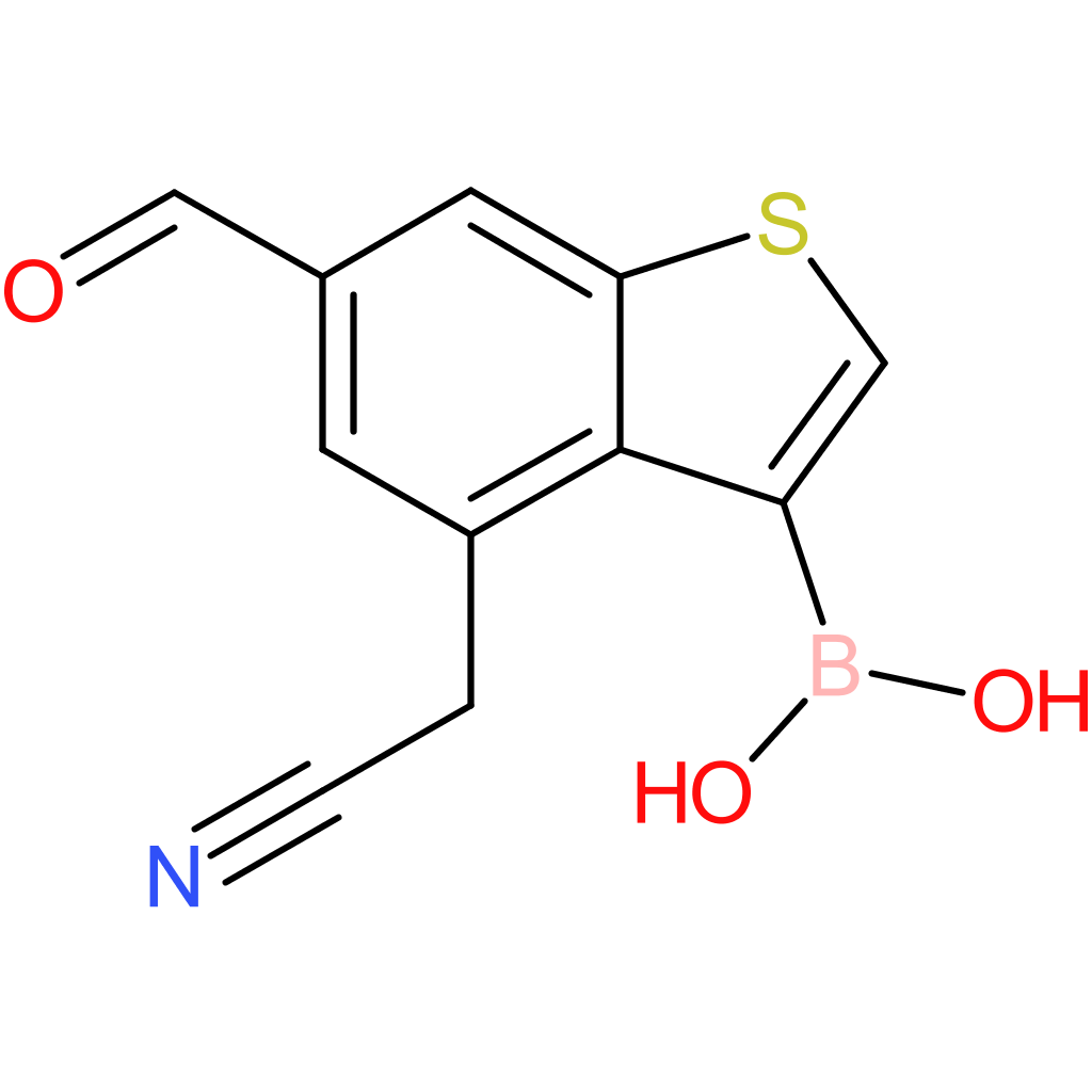 3-borono-6-formylbenzothiophene-4-acetonitrile
