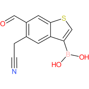3-borono-6-formylbenzothiophene-5-acetonitrile