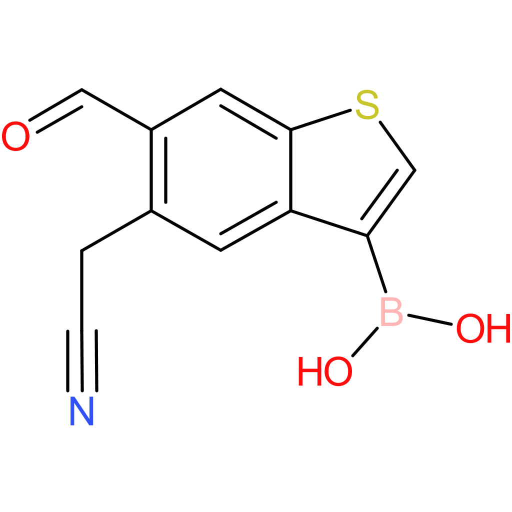 3-borono-6-formylbenzothiophene-5-acetonitrile