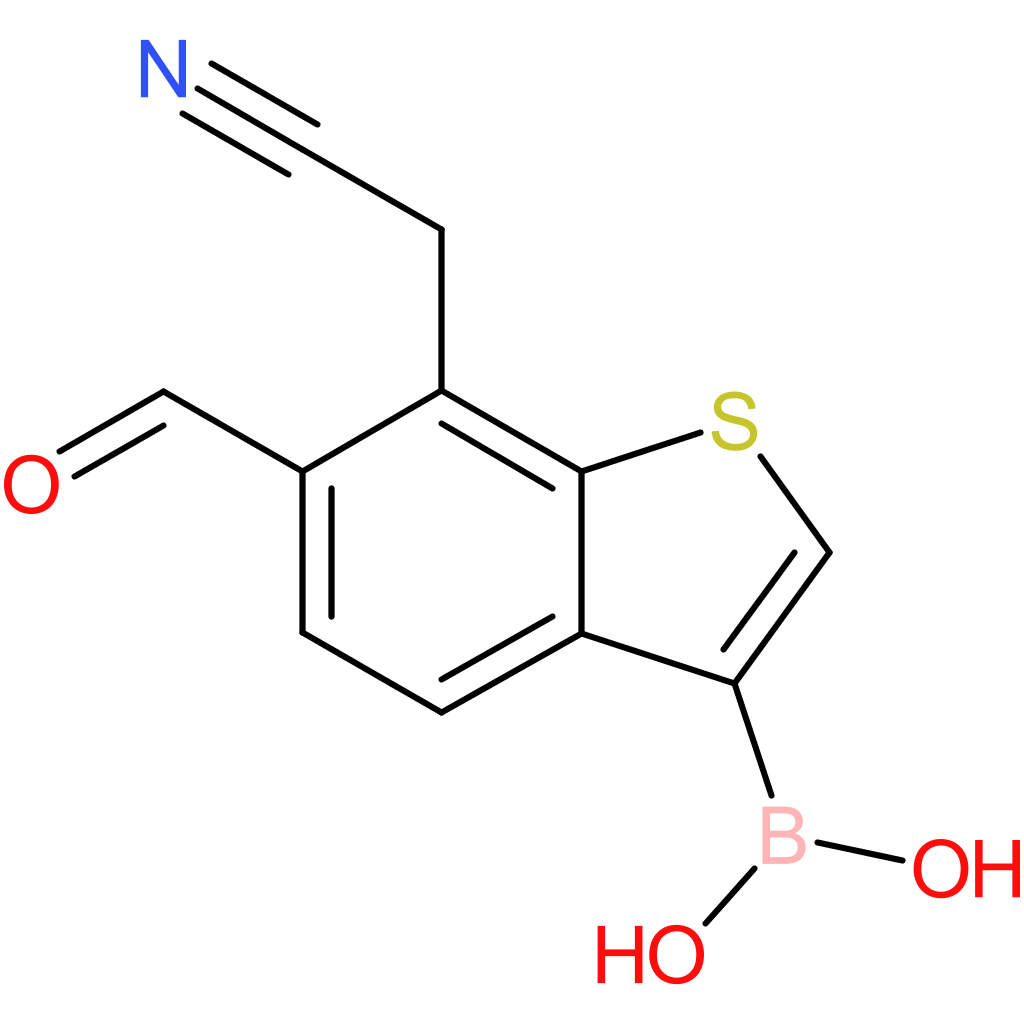 3-borono-6-formylbenzothiophene-7-acetonitrile