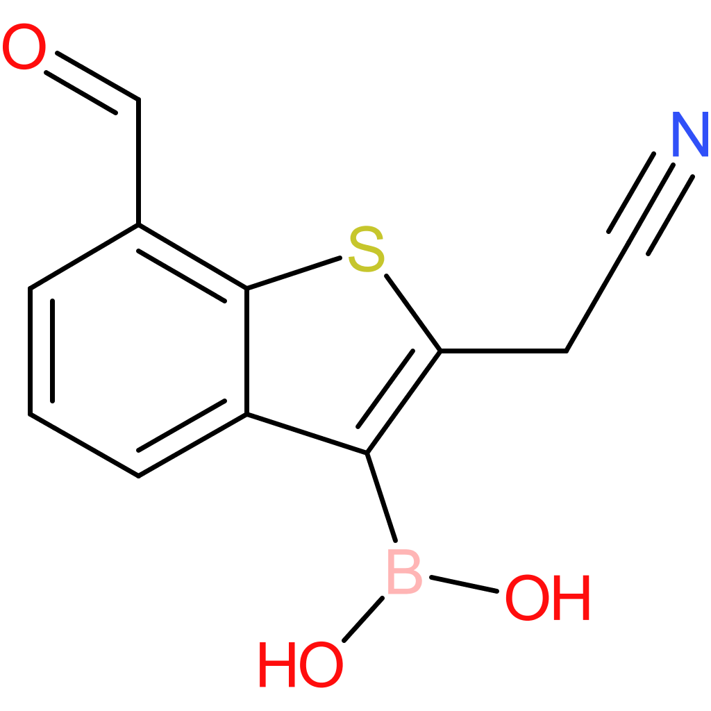 3-borono-7-formylbenzothiophene-2-acetonitrile