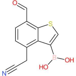 3-borono-7-formylbenzothiophene-4-acetonitrile