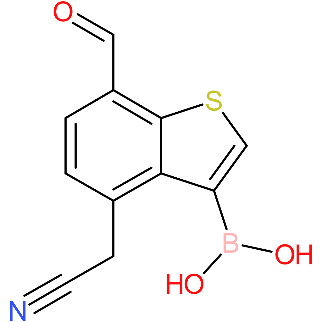 3-borono-7-formylbenzothiophene-4-acetonitrile