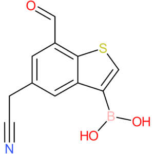 3-borono-7-formylbenzothiophene-5-acetonitrile