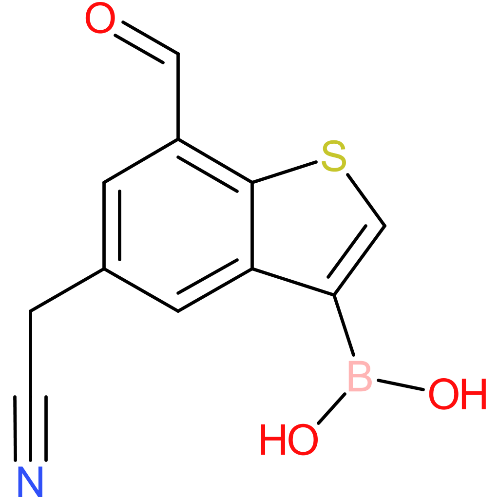 3-borono-7-formylbenzothiophene-5-acetonitrile