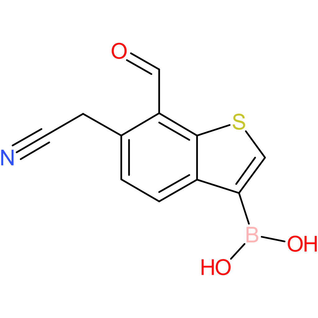 3-borono-7-formylbenzothiophene-6-acetonitrile