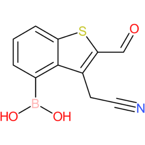 4-borono-2-formylbenzothiophene-3-acetonitrile