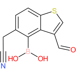 4-borono-3-formylbenzothiophene-5-acetonitrile