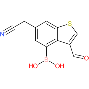 4-borono-3-formylbenzothiophene-6-acetonitrile
