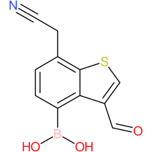 4-borono-3-formylbenzothiophene-7-acetonitrile