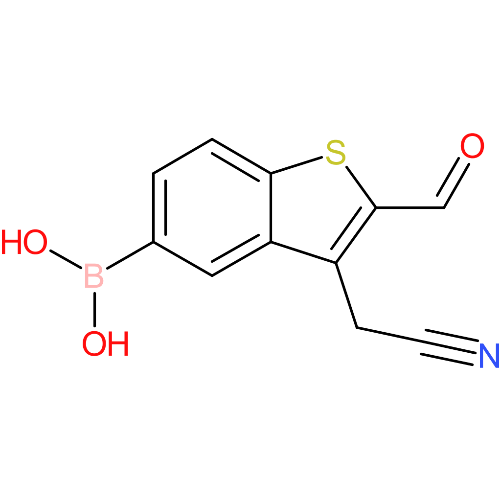 5-borono-2-formylbenzothiophene-3-acetonitrile