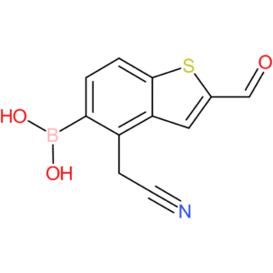 5-borono-2-formylbenzothiophene-4-acetonitrile