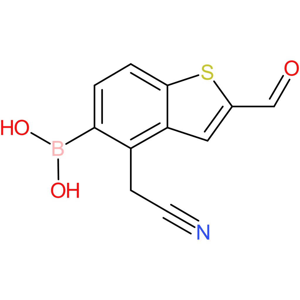 5-borono-2-formylbenzothiophene-4-acetonitrile