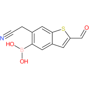 5-borono-2-formylbenzothiophene-6-acetonitrile