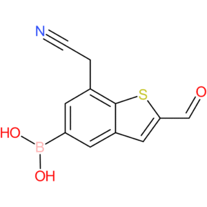 5-borono-2-formylbenzothiophene-7-acetonitrile