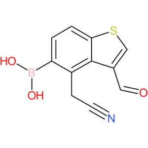 5-borono-3-formylbenzothiophene-4-acetonitrile