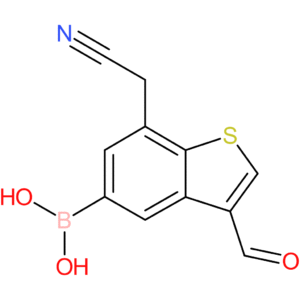 5-borono-3-formylbenzothiophene-7-acetonitrile