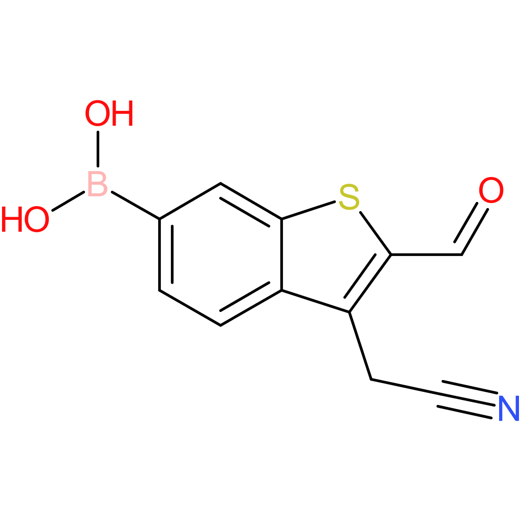 6-borono-2-formylbenzothiophene-3-acetonitrile
