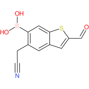 6-borono-2-formylbenzothiophene-5-acetonitrile