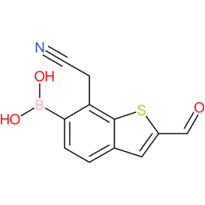 6-borono-2-formylbenzothiophene-7-acetonitrile