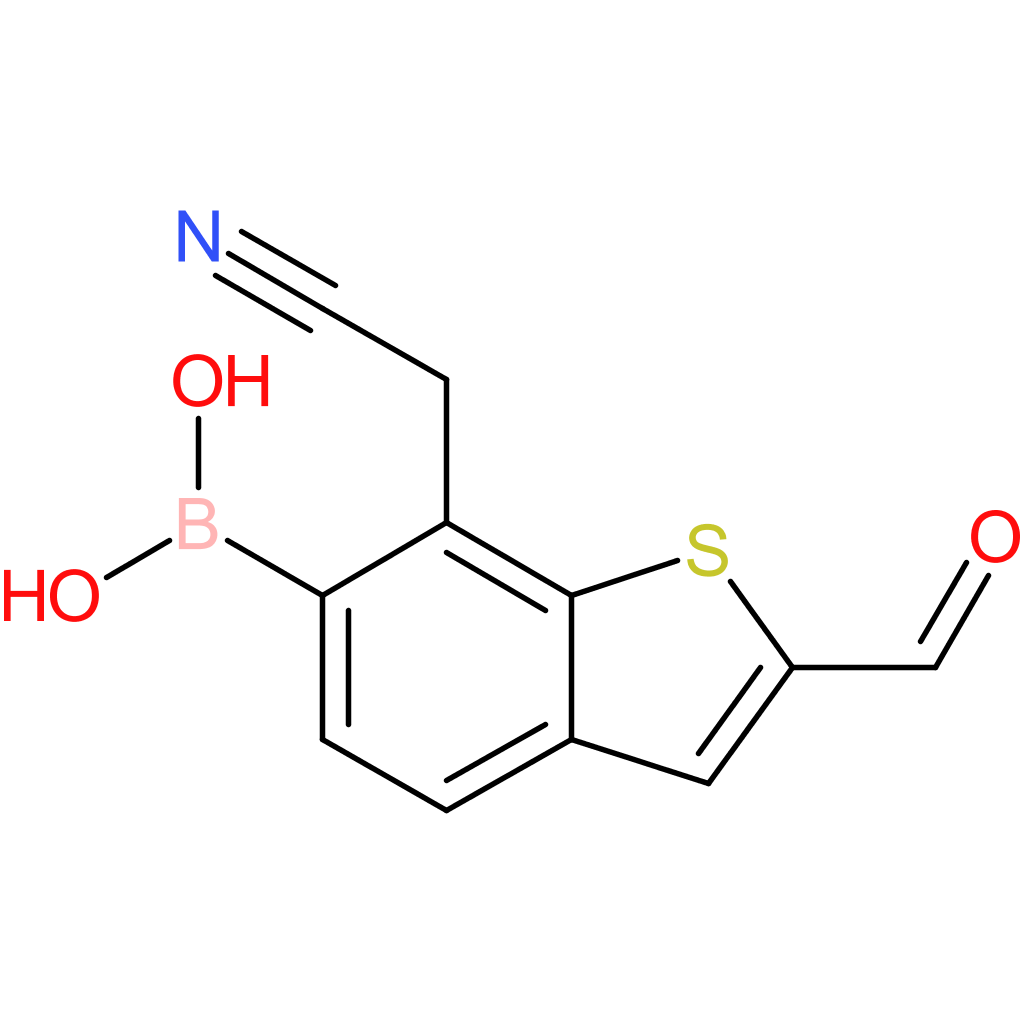 6-borono-2-formylbenzothiophene-7-acetonitrile