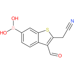 6-borono-3-formylbenzothiophene-2-acetonitrile