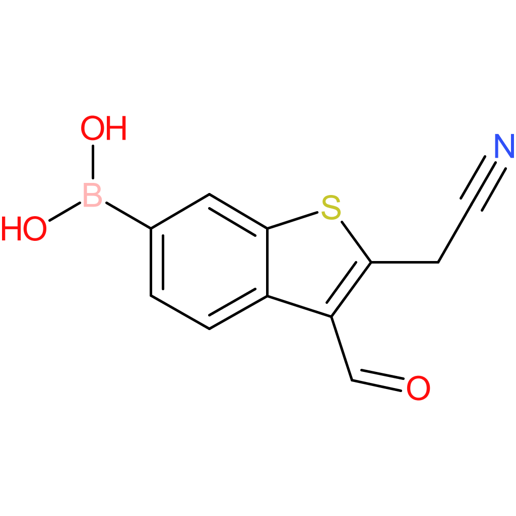 6-borono-3-formylbenzothiophene-2-acetonitrile