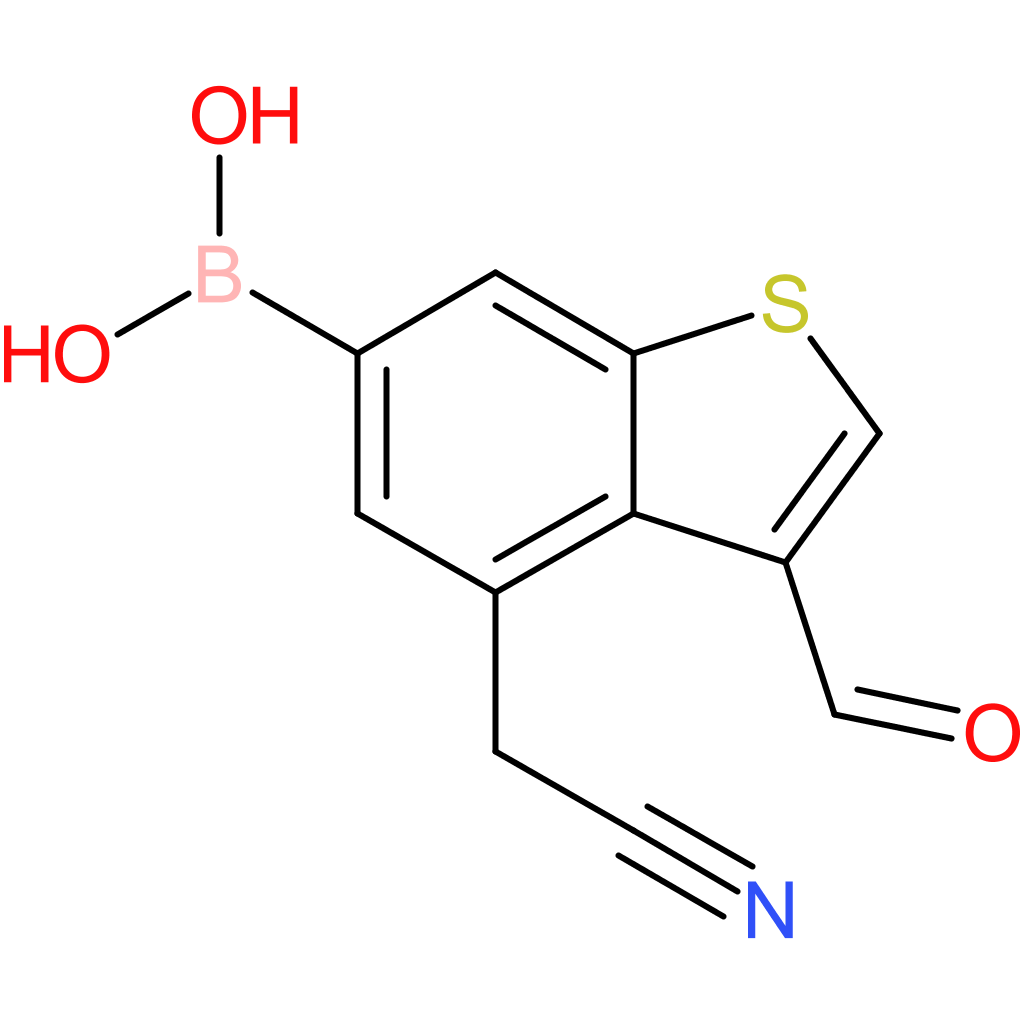 6-borono-3-formylbenzothiophene-4-acetonitrile