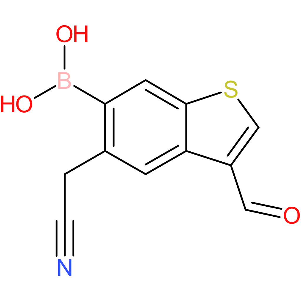 6-borono-3-formylbenzothiophene-5-acetonitrile
