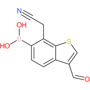 6-borono-3-formylbenzothiophene-7-acetonitrile