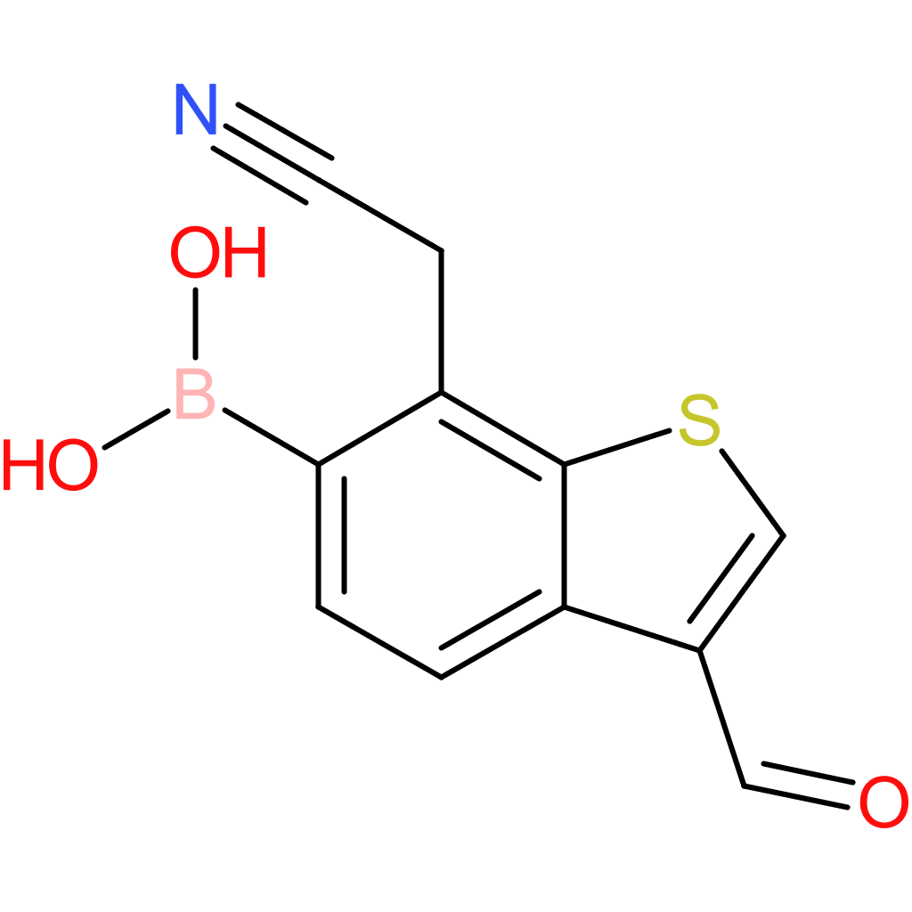 6-borono-3-formylbenzothiophene-7-acetonitrile