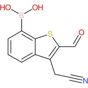 7-borono-2-formylbenzothiophene-3-acetonitrile