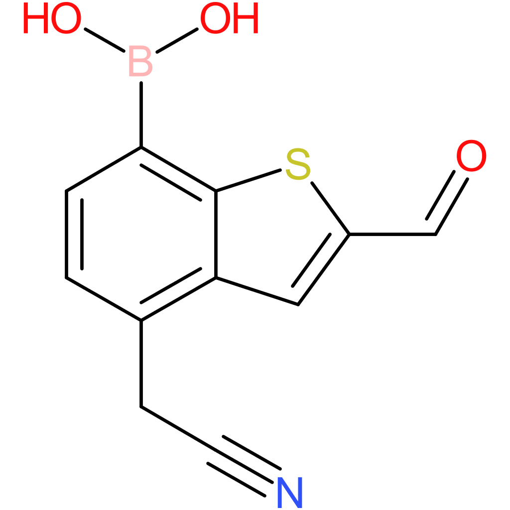 7-borono-2-formylbenzothiophene-4-acetonitrile