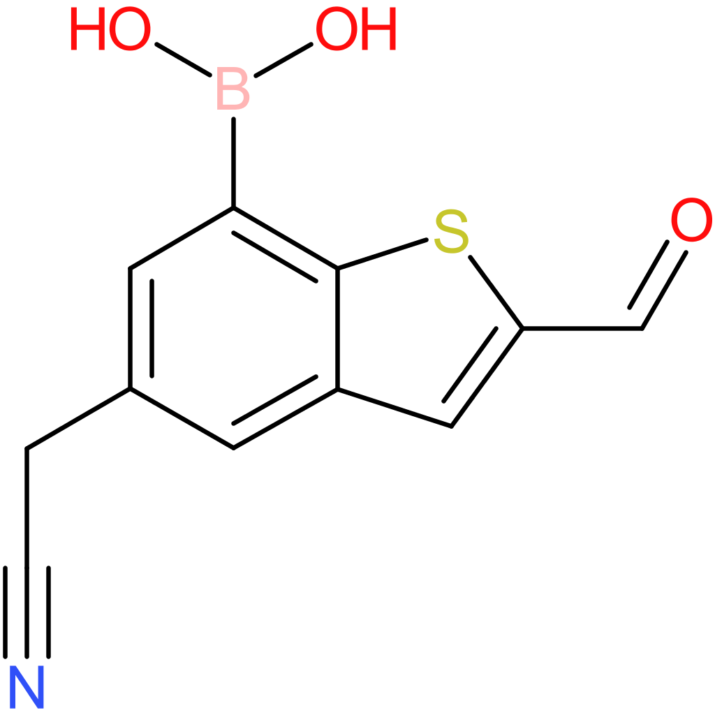 7-borono-2-formylbenzothiophene-5-acetonitrile