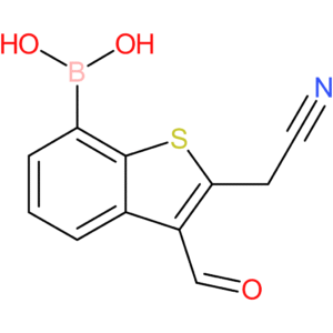 7-borono-3-formylbenzothiophene-2-acetonitrile