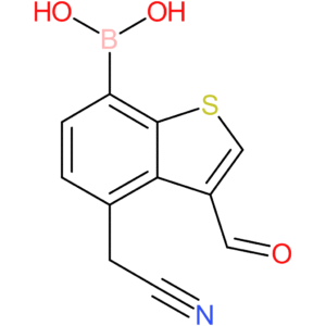 7-borono-3-formylbenzothiophene-4-acetonitrile