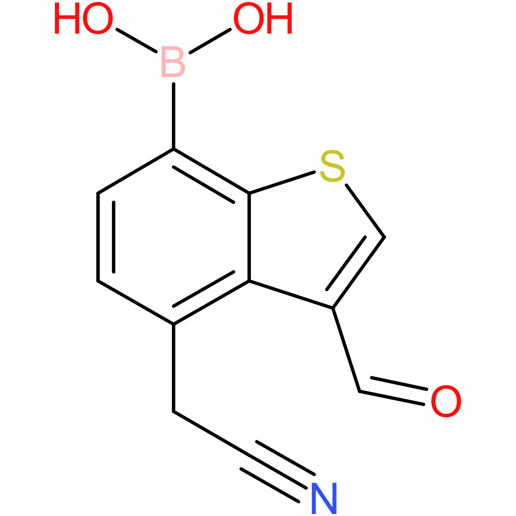 7-borono-3-formylbenzothiophene-4-acetonitrile