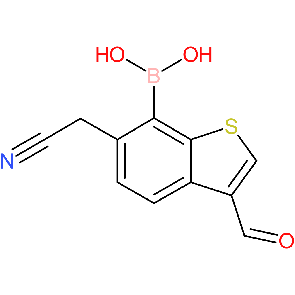 7-borono-3-formylbenzothiophene-6-acetonitrile
