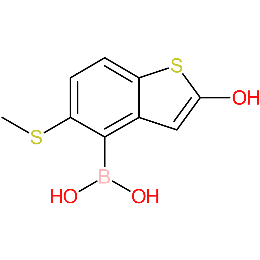 2-hydroxy-5-(methylthio)benzothiophene-4-boronic acid