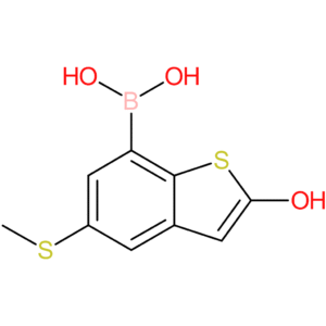 2-hydroxy-5-(methylthio)benzothiophene-7-boronic acid