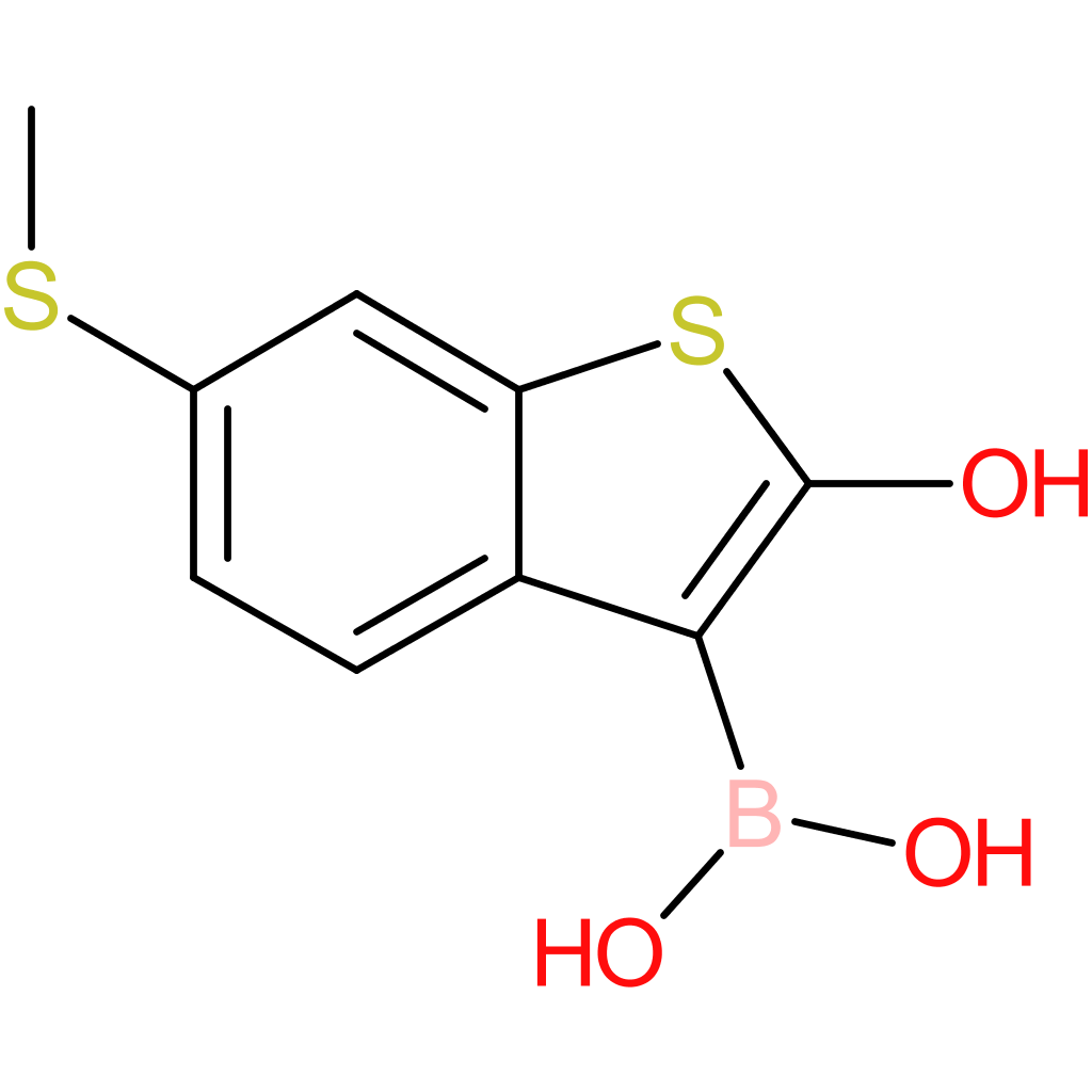 2-hydroxy-6-(methylthio)benzothiophene-3-boronic acid