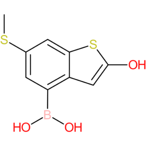 2-hydroxy-6-(methylthio)benzothiophene-4-boronic acid