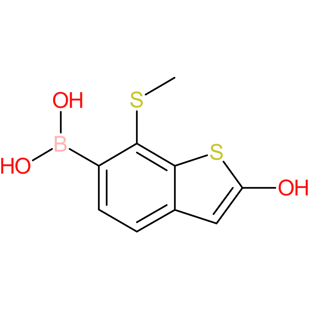 2-hydroxy-7-(methylthio)benzothiophene-6-boronic acid